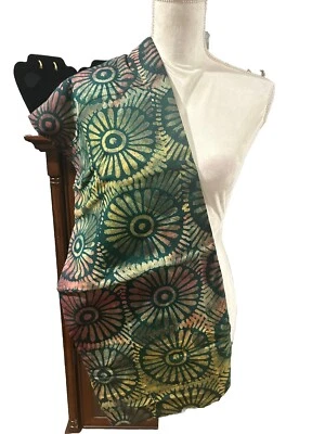 Kampala Chiffon African Fabric 100% Crepe 4.5 yards - Image 1 of 4