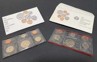 1992 US MINT SET  PHILADELPHIA & DENVER (OGP) 10 coins - UNCIRCULATED - Image 1 of 4