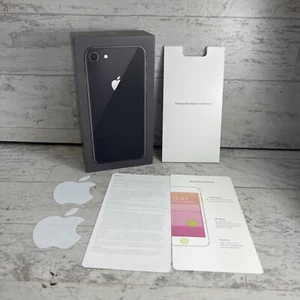 Apple iPhone 8 Space Gray 64gb Retail Empty Box Only No Phone Good Condition - Picture 1 of 8