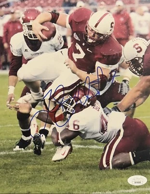 Toby Gerhart Signed Autographed Stanford Cardinal 8x10 Photo JSA COA  - Image 1 of 2