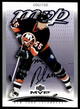 2003-04 Upper Deck MVP Silver Script Jason Blake 086/150 New York Islanders #264