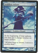 1x Foil - Vedalken Infuser - Magic the Gathering MTG Mirrodin Besieged