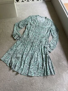 LALA BERLIN KLEID L grün türkis SEIDE Mix Kufiya NP 469,00 BAILLY DIEHL ~ jades - Bild 1 von 11