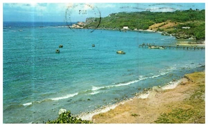 Conset Bay Barbados West Indies Landscape Posted 1973 Vintage Chrome Postcard - Picture 1 of 3