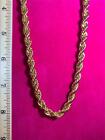 30 INCH 14kt GOLD PLATED 7mm ROPE RUN DMC  HIP HOP CHAIN NECKLACE