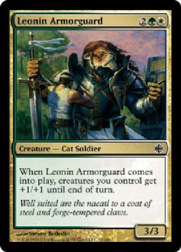 LEONIN ARMORGUARD FOIL Alara Reborn MTG Magic the Gathering Cards DJMagic - Image 1 of 1