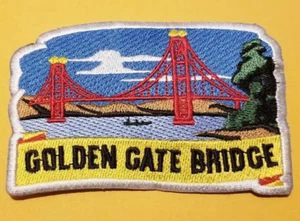 Parche de destino bordado GOLDEN GATE BRIDGE SAN FRAN aprox 2,5x3,75" - Imagen 1 de 2