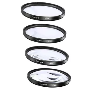 49/52/55/58/62/67/72/77mm +1+2+4+10 Close Up Macro Lens Aluminum Filter Part - Picture 1 of 16