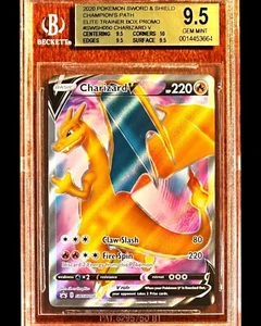 Charizard V - 2020 Pokemon Champion's Path Full Art HOLO Promo SWSH050 - BGS 9.5 - Picture 1 of 3