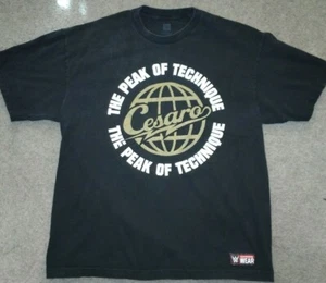 WWE Cesaro Tshirt XL GREAT CONDITION CLEAN Peak of Technique Black - Picture 1 of 3