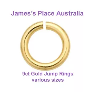 9ct Gold Jump Rings - round - various sizes - Picture 1 of 5