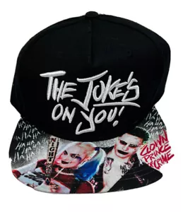 Suicide Squad Joker & Harley Quinn Snapback 2016 DC comics Warner Bro Wool Hat - Picture 1 of 8