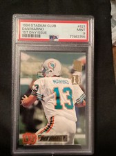 PSA 9 1994 DAN MARINO STADIUM CLUB 1ST DAY ISSUE #621.          730