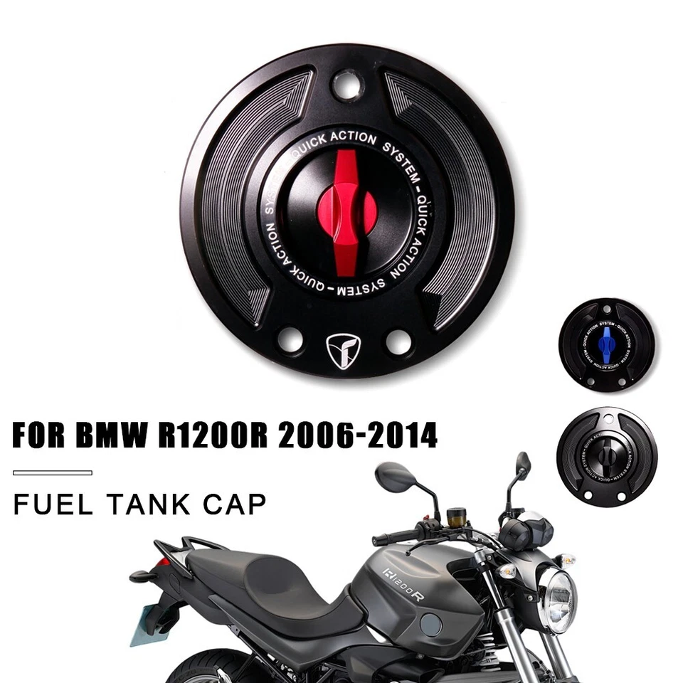 Motorcycle Fuel Tank Cap Cover CNC Aluminium Tank Cover For BMW R1200R 2006-2014 - Image 1 of 4
