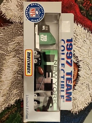 New York Jets White Rose Collectibles 1997 NFL Tractor Trailer Toy Vehicle 1:80 - Image 1 of 4