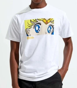 Sailor Moon Men's Officially Licensed Anime Her Eyes Graphic Tee T-Shirt - White - Picture 1 of 7