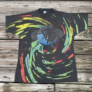 Vintage Van Halen Live World Tour Konzert T-Shirt XL 1993 Batik All Over Print - Bild 1 von 9
