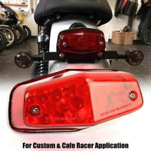For Harley Chopper Motorcycle Lucas Style Rear Taillight Brake Lights Stop Lamp - Picture 1 of 11