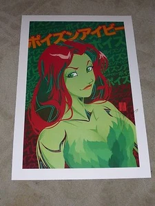 2015 SDCC Batman's Poison Ivy Impresión artística firmada por Jeff Martinez 13x19 - Imagen 1 de 1