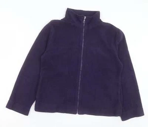 Active Womens Purple Jacket Size 10 Zip - Picture 1 of 12