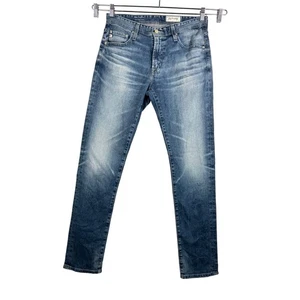 Pantalones de mezclilla ajustados modernos AG Adriano Goldschmied Tellis para hombre 32x33 azul Japón preppy - Imagen 1 de 9