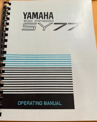 Sintetizador de música Yamaha SY77 manual de instrucciones - Imagen 1 de 4