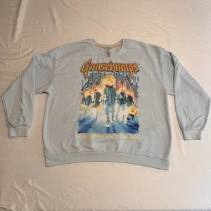 Erwachsene Gänsehaut blau Rundhalsausschnitt Sweatshirt Größe Damen XXL - Bild 1 von 10