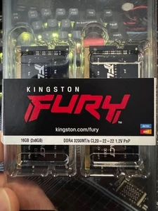 Kingston FURY Impact 16GB (2×8GB) DDR4-3200 CL20 SODIMM Laptop RAM KF432S20IBK2/ - Picture 1 of 2