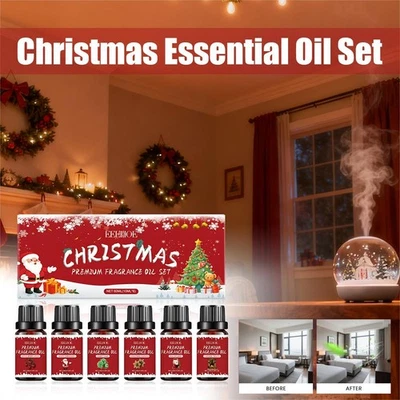 Christmas Essential Oil Set Christmas atmosphere Christmas gifts, I2I3 - Image 1 of 4