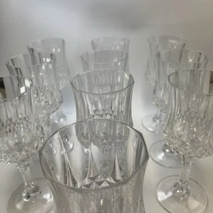 Vintage 10 Cristal d'Arques France Longchamp Weingläser 7 7/8" 24% Bleikristall - Bild 1 von 4