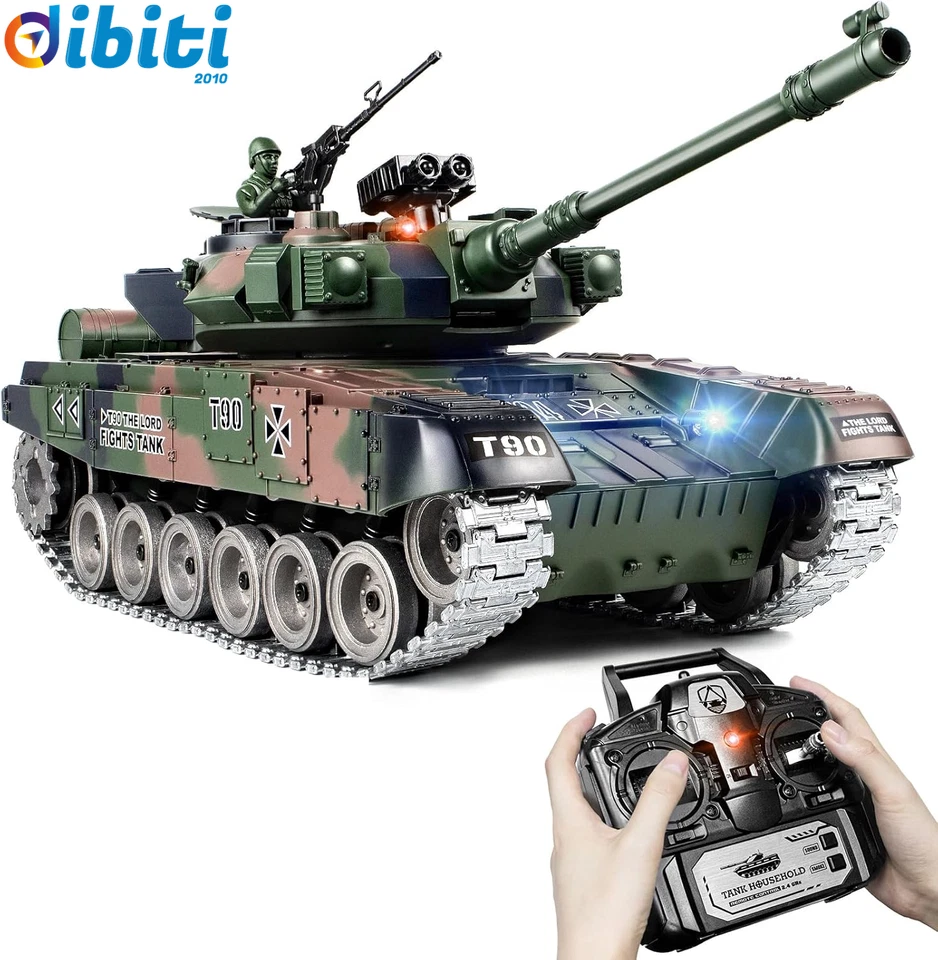 Carro Armato Telecomandato Russia T90, 1/18 Modello Di Carro Armato, 2.4Ghz Tele - Immagine 1 di 4
