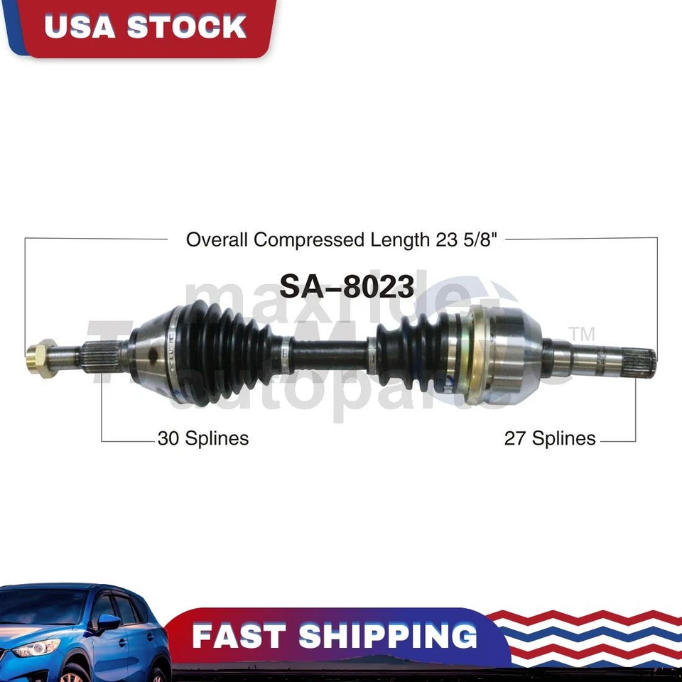 Junta de eje CV del lado del pasajero delantero derecho compatible con Saab 9-3 2003 2004 2005 2006 2007 Foto 1 de 1