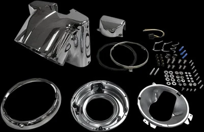 Drag Specialties Chrome Nacelle Headlight Housing Heritage Softail Classic 86-17 - Image 1 of 3