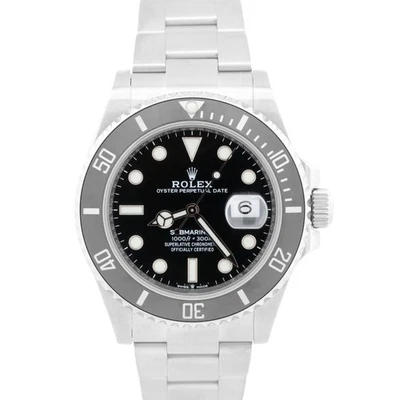 PAPELES Rolex Submariner Date 41 NEGRO Acero Inoxidable Cerámica 41mm 126610 LN CAJA Foto 1 de 4