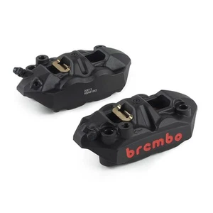 Par de pinzas de freno delanteras Brembo Racing M4 negras, distancia entre ejes 108 mm - Imagen 1 de 11
