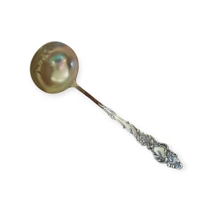 Cucharón de sopa Columbia by Rogers plateado con figura de serpiente marina en mango 1893 - Imagen 1 de 6