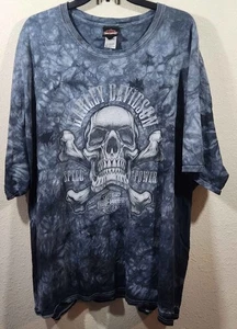 HARLEY-DAVIDSON T-SHIRT MENS 3XL BEDFORD TEXAS SKULL - Picture 1 of 10