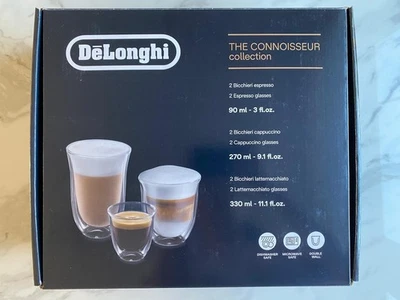 Delonghi  The Connoisseur Collection 6 Mixed Glasses DLSC302 - Image 1 of 4