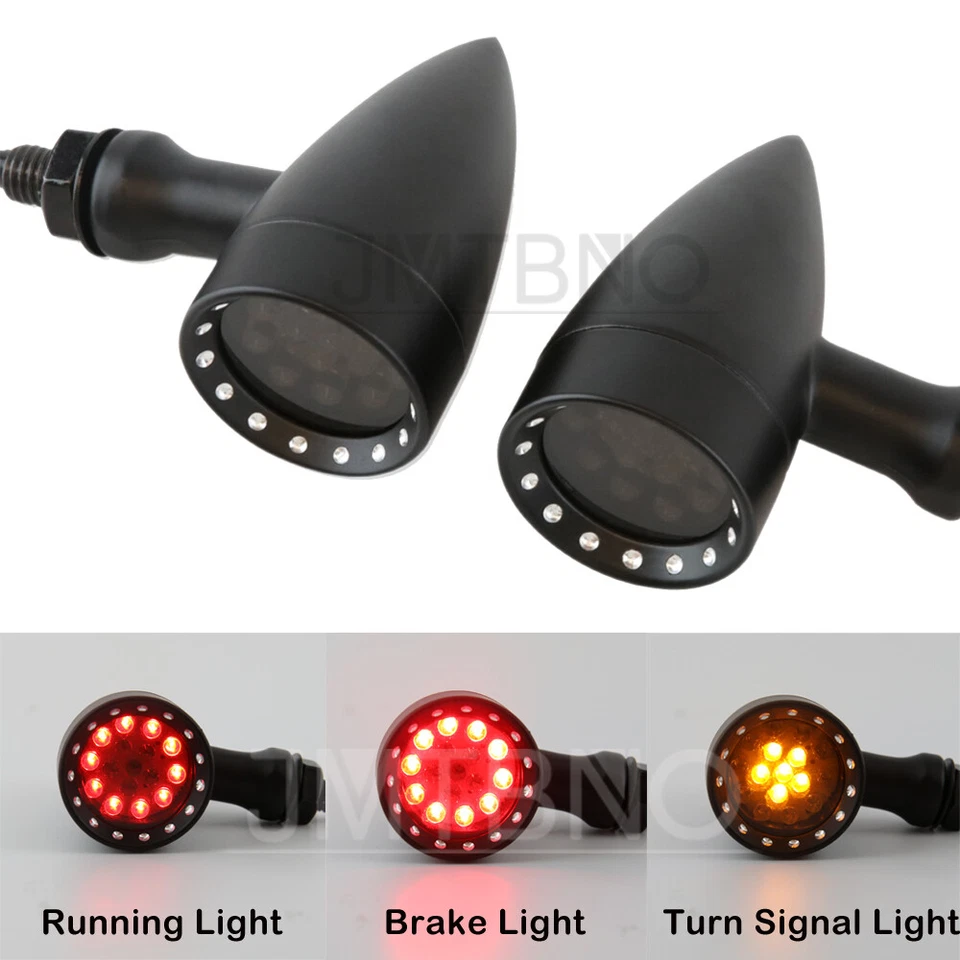 For Yamaha V Star 250 650 950 1100 1300 LED Blinker Brake Turn Signals Lights - Image 1 of 4