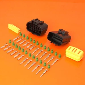 Quality 12 Way Econoseal Male & Female Waterproof Multi Connector Plug Kit - Picture 1 of 1