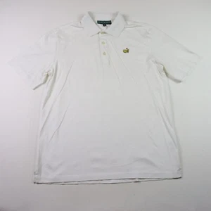 Vintage Masters Collection Polo Shirt Mens Medium White Pima Cotton Golf - Picture 1 of 9