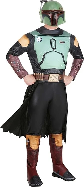 Jazwares Star Wars Book Of Boba Fett Adult Costume Size 28-30 Halloween
