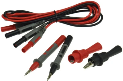 Multimeter Prüfleitung Prüfspitzen Messleitung Krokoklemmen Prüfkabel 6er Set - Bild 1 von 2