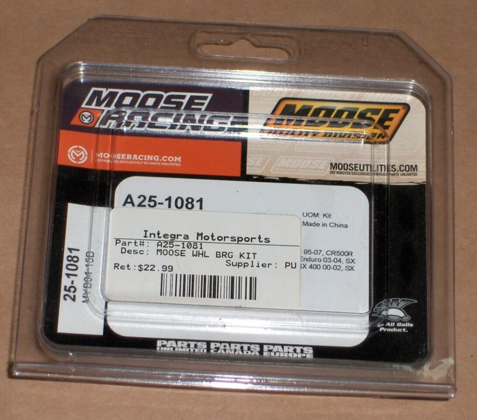 Kits de rodamientos y sellos de rueda delantera Moose Racing HONDA CRF 250 450 # A25-1081 Foto 1 de 1