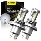 2x H4 AUXITO 9003 12000LM 200W Headlight LED Bulb High Low Super Beam Bright