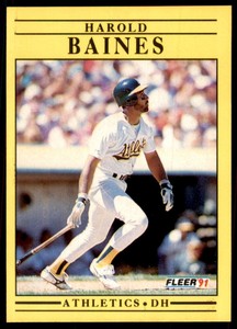 1991 Fleer Harold Baines Baseball Cards #2
