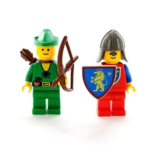 Vtg 1989 Lego Castle Forestman w/ Pouch & Crusader Lion Minifigures Set 6077 - Picture 1 of 7