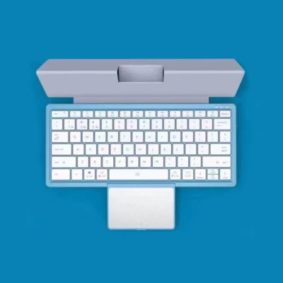 For PC ipad Mac Wireless Bluetooth keyboard touchpad Supportable Rechargeable - Image 1 of 4