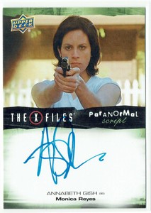 X-Files UFOs & Aliens Autograph Card Tier C A-AG Annabeth Gish as Monica Reyes 