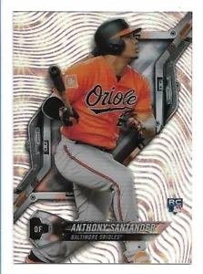 Anthony Santander 2018 Topps High Tek Pattern 1 Waves Galactic Diffractor HT-ASA - Picture 1 of 2